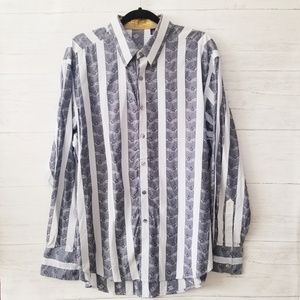 Robert Graham Floral Embroidered Dress Shirt XL